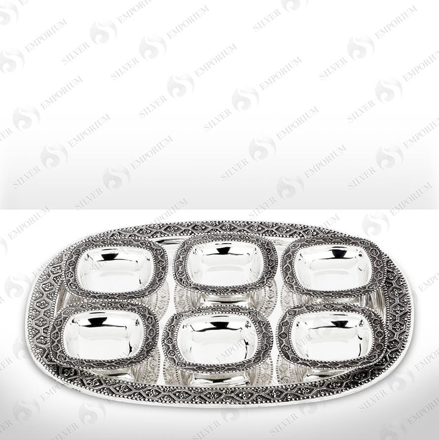 Silver Bowl and Halwa Set