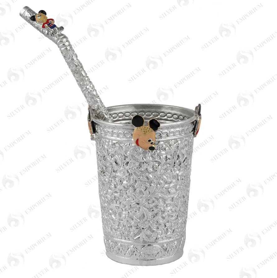 Mickey Glass With Stro(1+1)