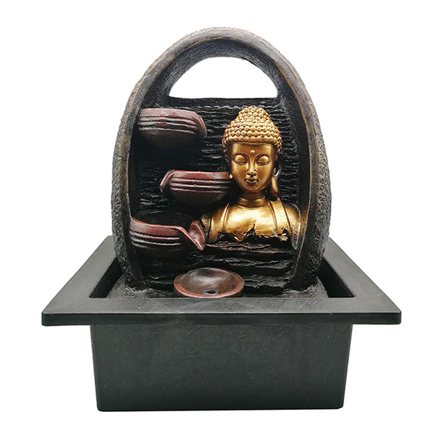 Silver Buddha Urli Fountain
