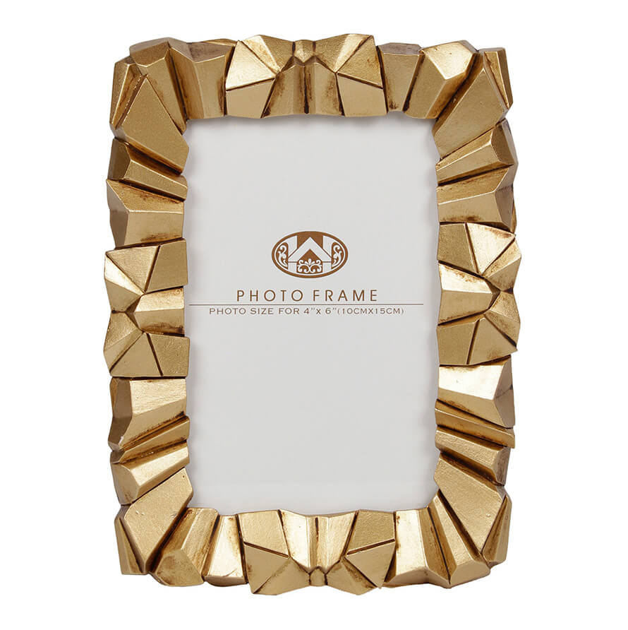 Silver Irregular Block Photo Frame