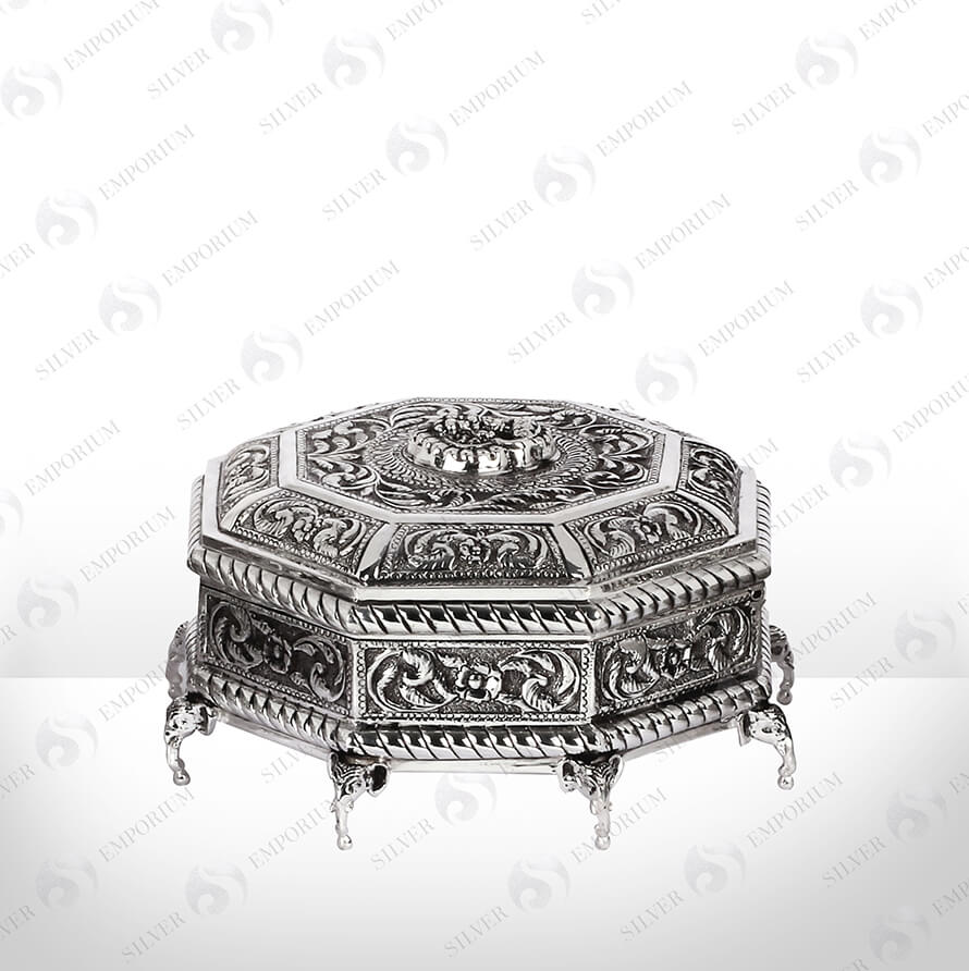 Silver Dry Fruit Box