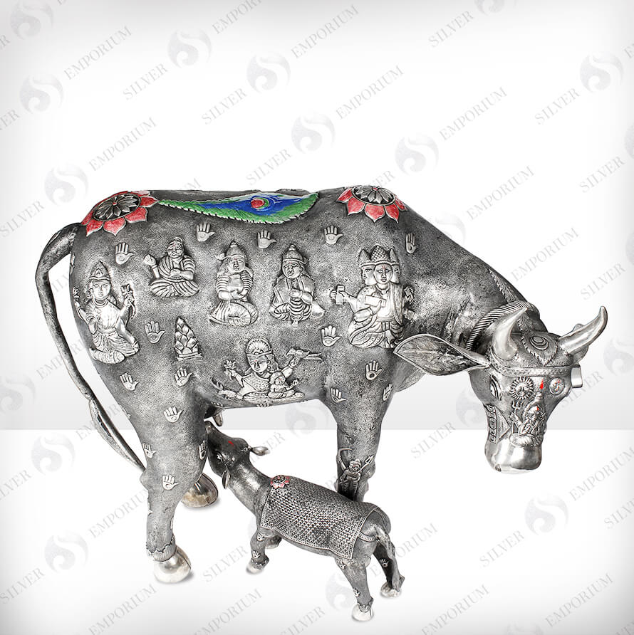 Silver Indian Cow