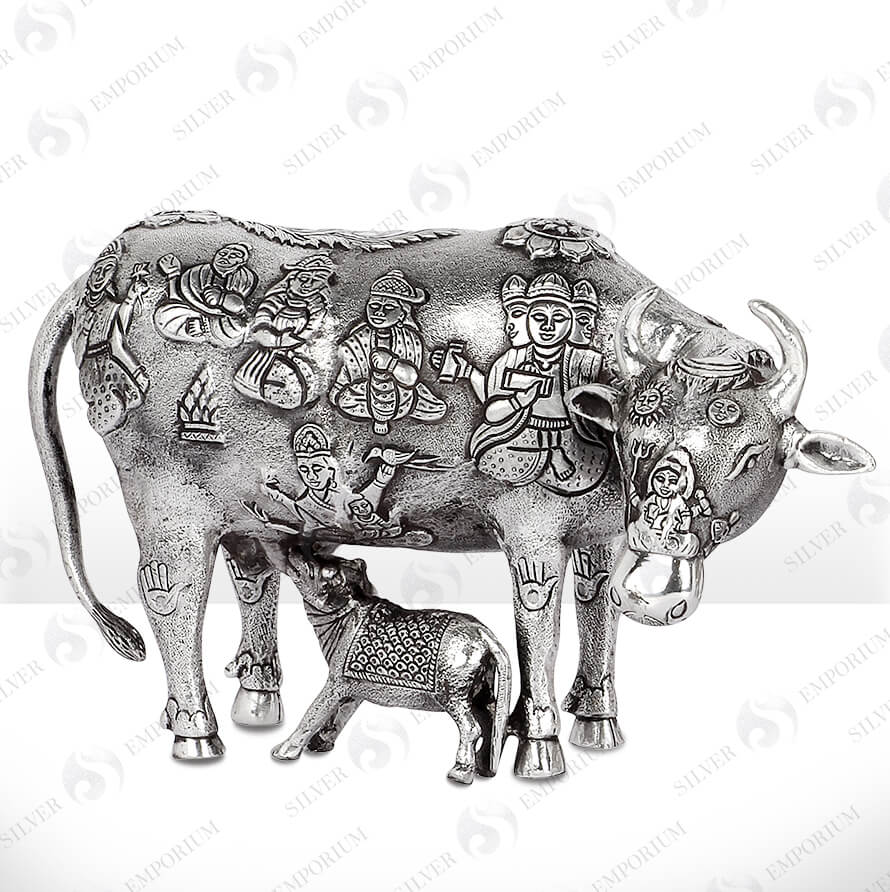 Silver Indian Cow