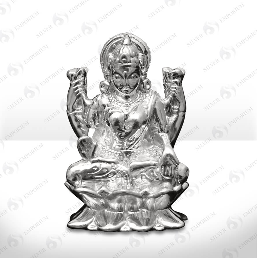 Elegant Silver Ganeshji Murti