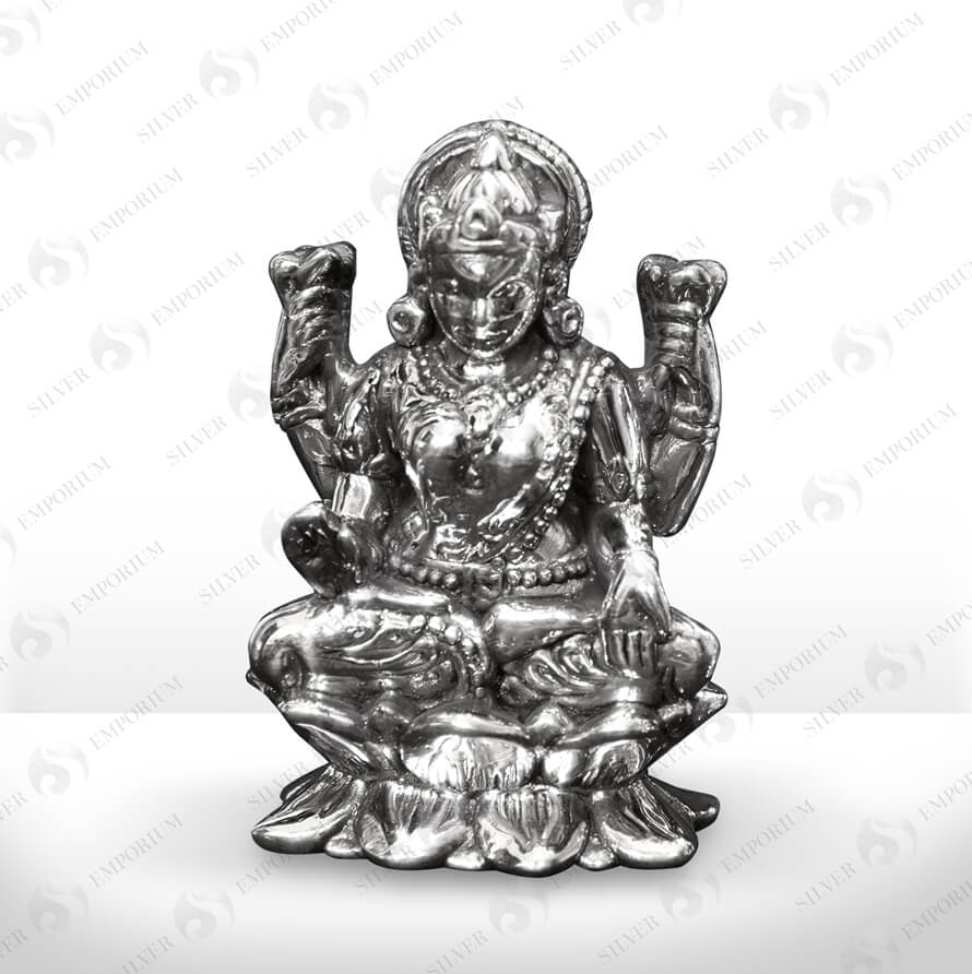 Elegant Silver Ganeshji Murti