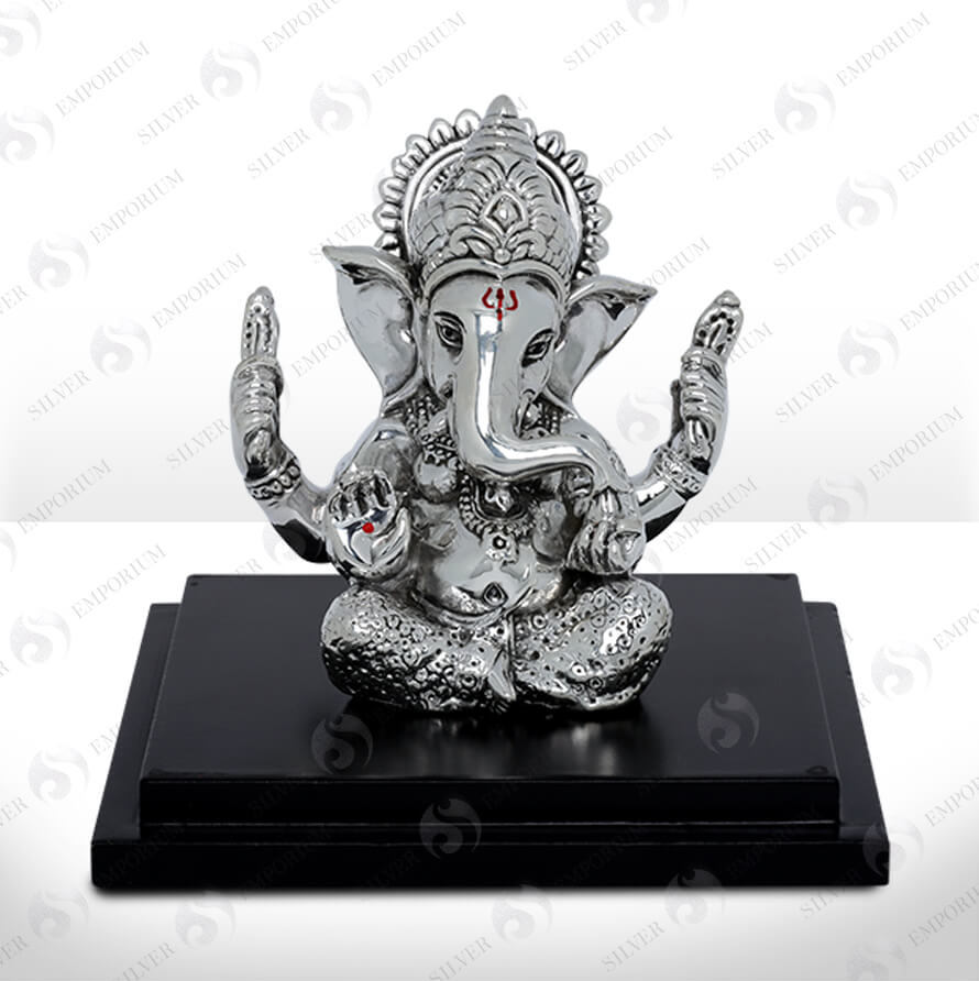 Silver Ganesh Idol